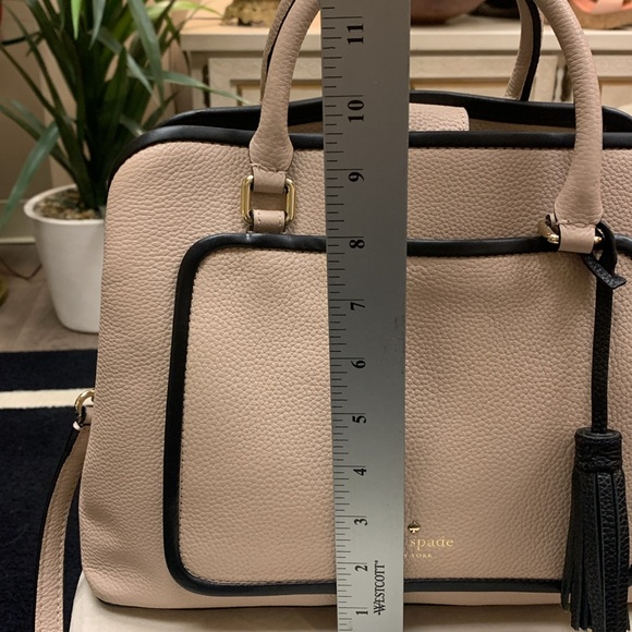 Kate Spade Ward Place Evangelie Satchel Bag Dusty Pink/Black Medium - Picture 4 of 16